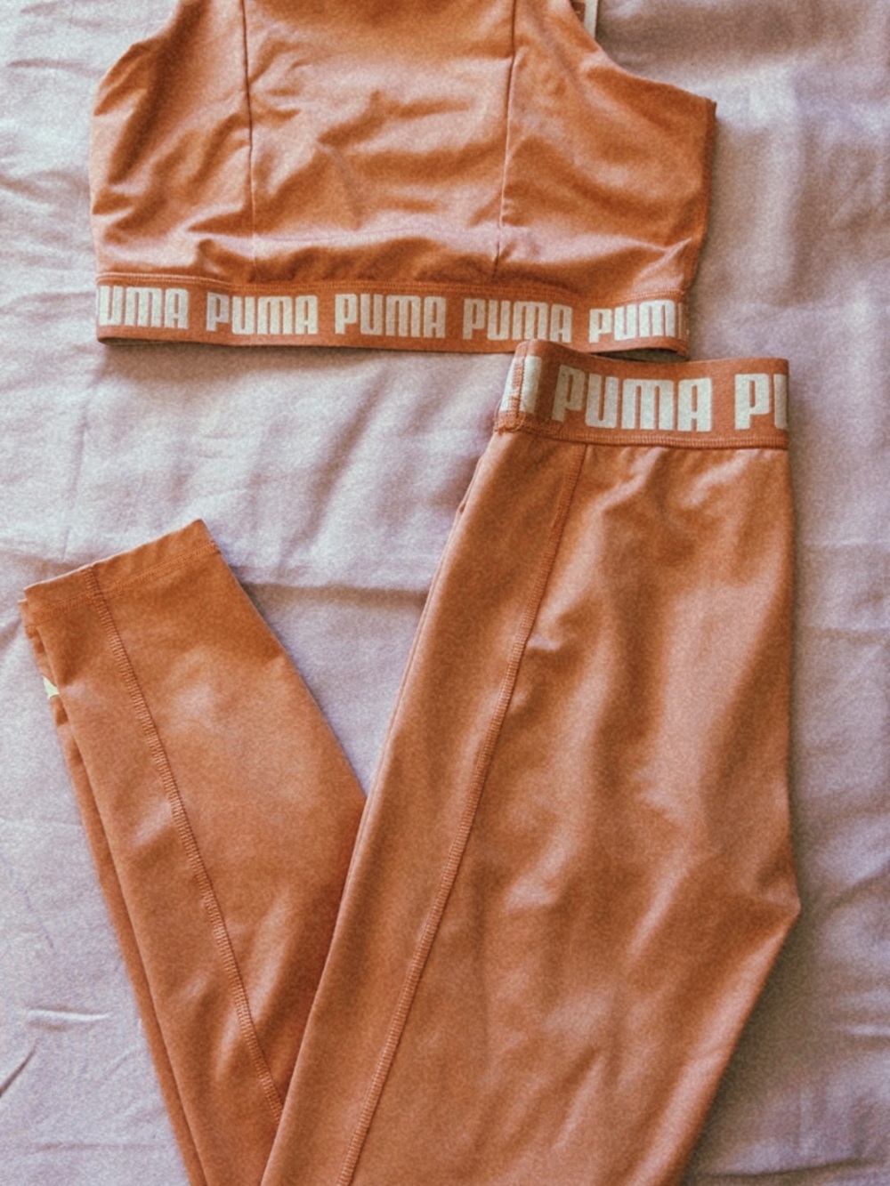 Puma Rust Orange Women's Jeggings Set
